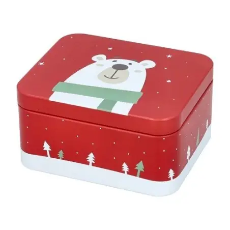 Birkmann Geschenkdose Eisbär 10 x 12 x 6 cm | Weihnachtsdose