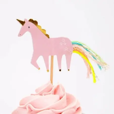 Meri Meri Unicorn Cupcake Kit 48 pcs | Unicorn Party Decorations
