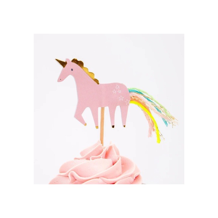 Meri Meri Einhorn Cupcake Deko Set 48-teilig | Einhorn Party Deko Meri Meri Einhorn Cupcake Deko Set 48-teilig | Einhorn Party Deko
