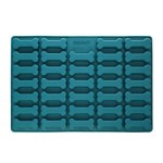 Collory 7cm Knochen Silikon Leckerli-Backmatte Petrol