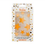 Decora Sugar Decoration Golden Stars, 9pcs