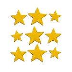 Decora Sugar Decoration Golden Stars, 9pcs