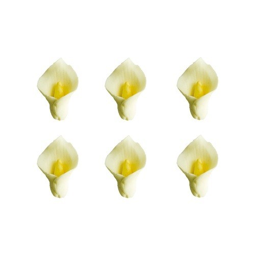 Decora Calla Lilien Zuckerdekor, 6 Stück