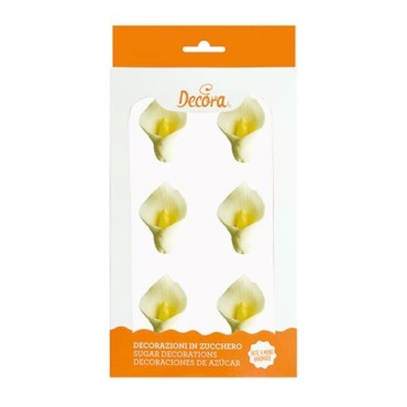 Decora Callas Sugar Decorations 6 pcs – Handmade & Elegant | Bakeria.ch