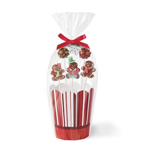 Wilton Christmas Cake Pop Packaging, 2 pcs