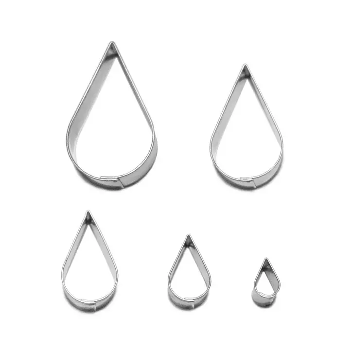 Tropfen Ausstecher Set 5 Stück | Grösse 14-54 mm