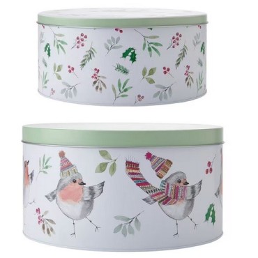 Mikasa x TipperleyHill Robin Cake Tins – 2 Piece Set for Cakes & Cookies
