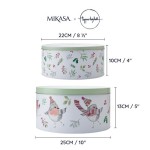 Mikasa x TipperleyHill Robin Cake Tin Set 2 pcs