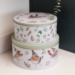 Mikasa x TipperleyHill Robin Cake Tin Set 2 pcs