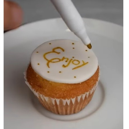 Dekora Essbarer Pearl Gold Marker – Lebensmittelfarbstift Gold 2g