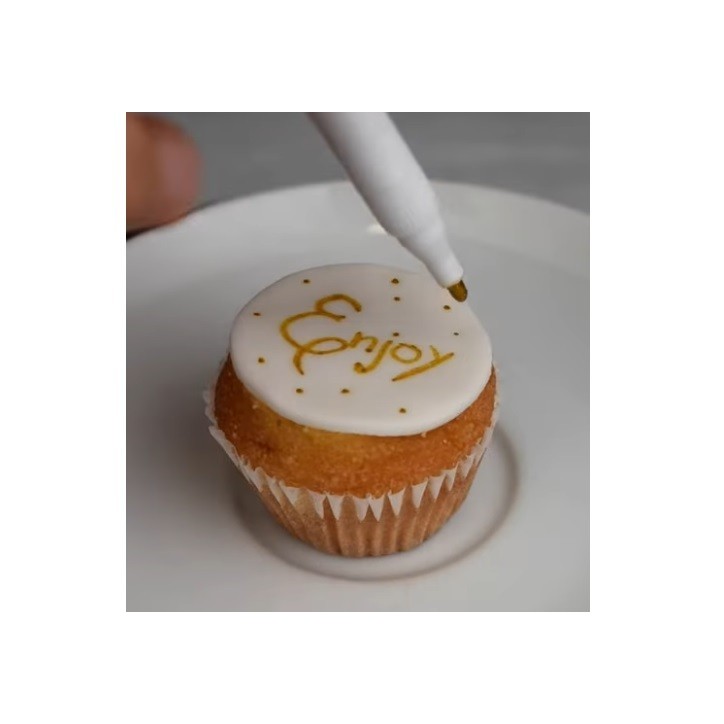 Dekora Essbarer Pearl Gold Marker – Lebensmittelfarbstift Gold 2g