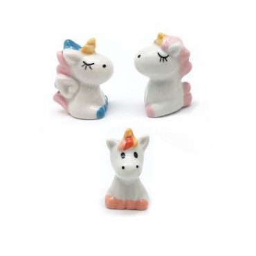 Unicorn Porcelain Figurine King Cake - Kingscake Unicorn Figurine - CERAMIC FIGURINES OF ROSCÓN 3D UNICORN