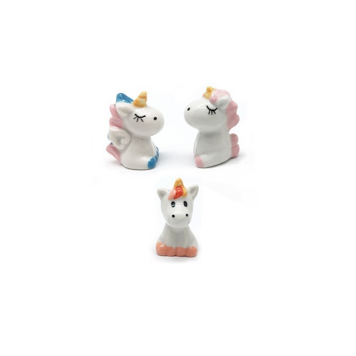 Unicorn Porcelain Figurine King Cake - Kingscake Unicorn Figurine - CERAMIC FIGURINES OF ROSCÓN 3D UNICORN