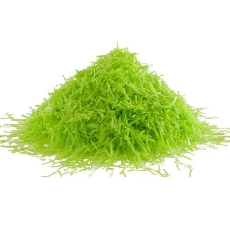 deKora Esspapier Shreds Grün – Essbare Tortendeko für Fussball & Ostern | 210 g