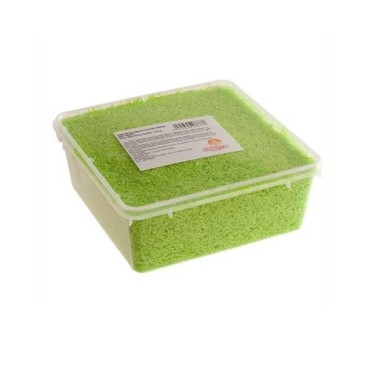 deKora Edible Wafer Shreds Green – Edible Grass Decoration for Cakes & Cupcakes | 210 g