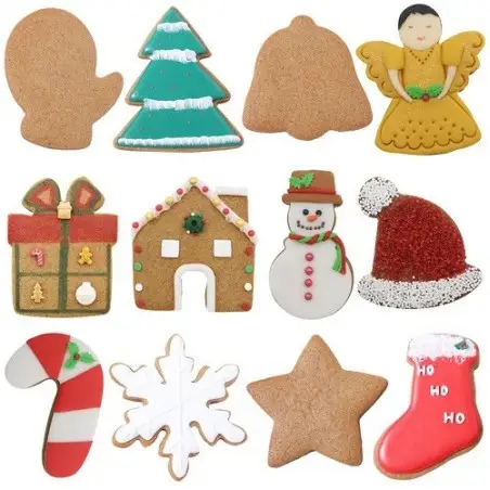 PME Weihnachten Ausstecher Set – 12 Formen für Weihnachtsguetzli