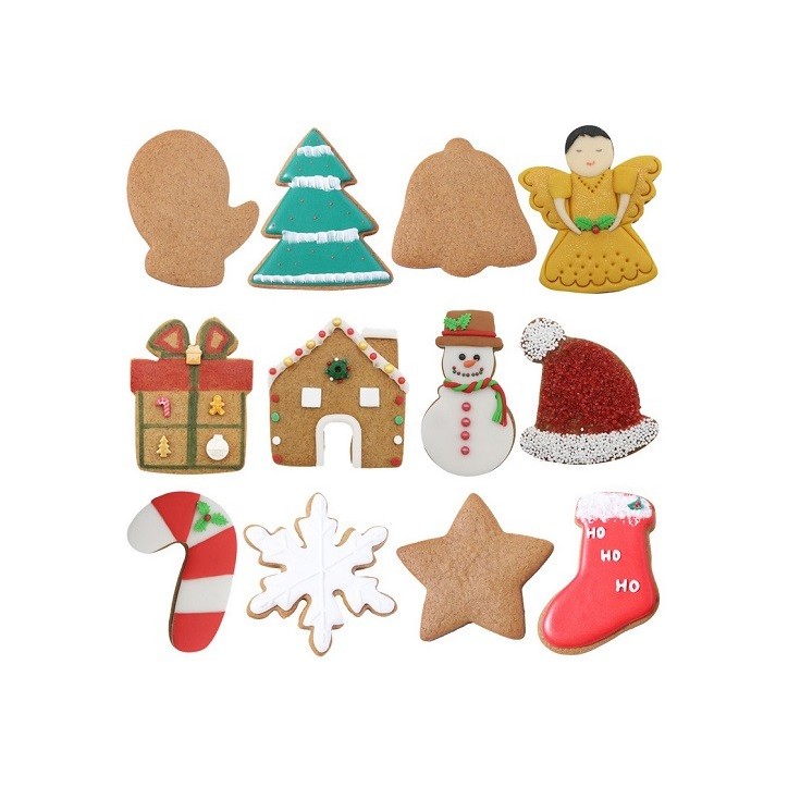 PME Weihnachten Ausstecher Set – 12 Formen für Weihnachtsguetzli PME Weihnachten Ausstecher Set – 12 Formen für Weihnachtsguetzli