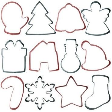 PME Weihnachten Ausstecher Set – 12 Formen für Weihnachtsguetzli