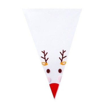 PME Einweg Spritzbeutel Weihnachten 30 cm – 12 Stück Santa & Rentier