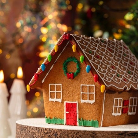 PME Gingerbread House Decorating Set 115 g – Icings & Sprinkles for Holiday Baking