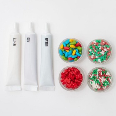 PME Lebkuchenhaus Deko Set 115 g – Zuckerschrift & Streusel für Weihnachtsdeko