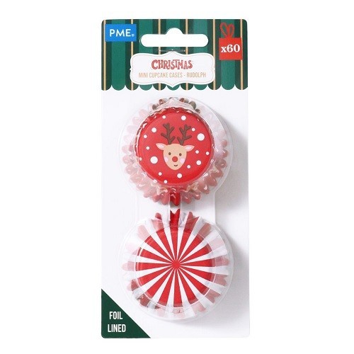 PME Mini Rudolph Cupcake Cases, 60 pcs PME Mini Rudolph Cupcake Cases, 60 pcs