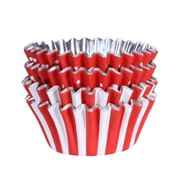 PME Rudolph Mini Cupcake Cases – 60 pcs Christmas Foil-Lined
