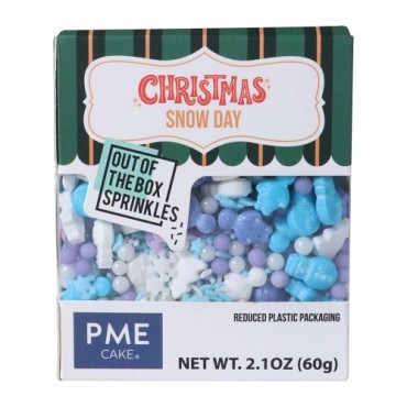 PME Snow Day Sprinkles – 60g Winter Mix with Penguins & Snowmen