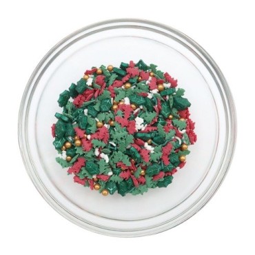 PME Happy Holidays Sprinkles – 60g Christmas Mix with Trees & Stars