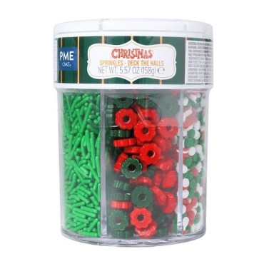 PME 6-in-1 Streusel Set Deck the Halls – 158g Weihnachtsmix