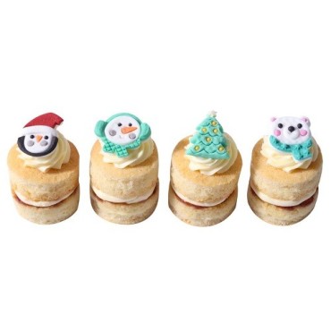 PME North Pole Express Edible Sugar Decorations – Christmas Toppers | 12 Pieces