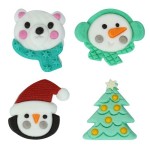PME Christmas Edible Sugar Decorations - Noth Pole Express 12pc