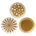 PME Cupcake Förmchen Christmas Metallic Gold & Silber, 100 Stück