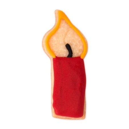 Städter Kerze Prägeausstecher 5.5 cm – Edelstahl Ausstechform für Weihnachtskekse