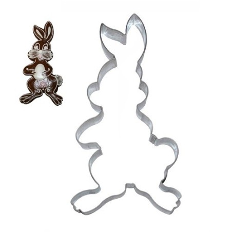 Standing Rabbit Cookie Cutter 87x175mm – Stainless Steel Easter Cutter | Bakeria