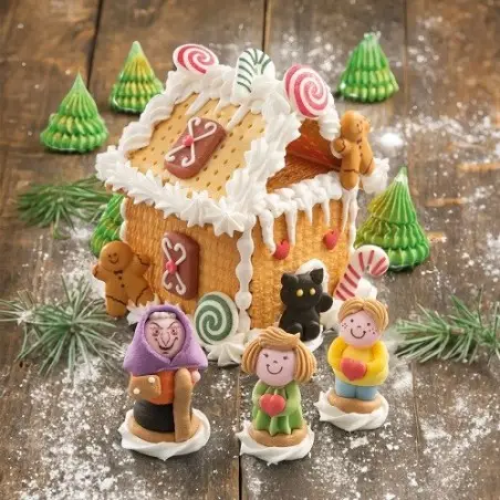 Günthart Fairytale Sugar Figures 13 pcs – Gingerbread House Decorations | Bakeria