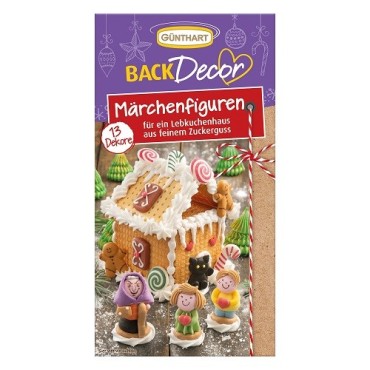 Günthart Fairytale Sugar Figures 13 pcs – Gingerbread House Decorations | Bakeria