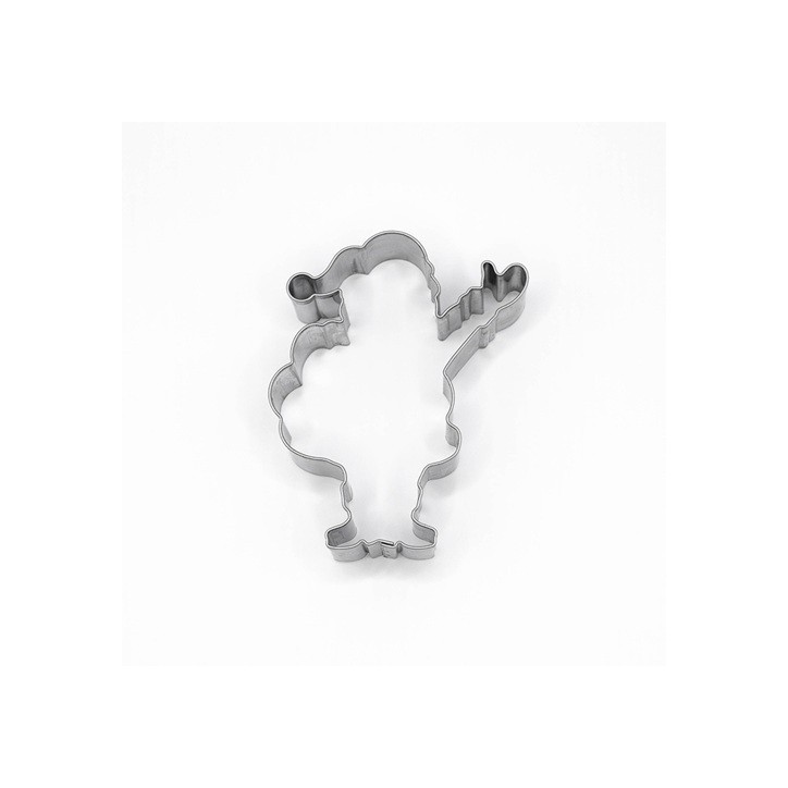 Waving Santa Cookie Cutter 56x73 mm – Stainless Steel | Bakeria