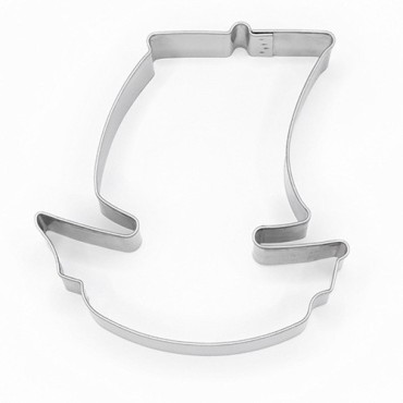 Pirate Ship Cookie Cutter 70x70mm – Stainless Steel Shape for Creative Baking | Bakeria