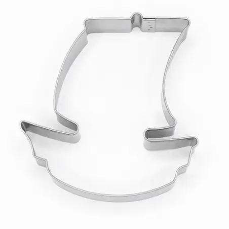 Pirate Ship Cookie Cutter 70x70mm – Stainless Steel Shape for Creative Baking | Bakeria