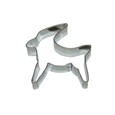 Nordic Reindeer Cookie Cutter 46 x 44 mm – Stainless Steel Reindeer Shape