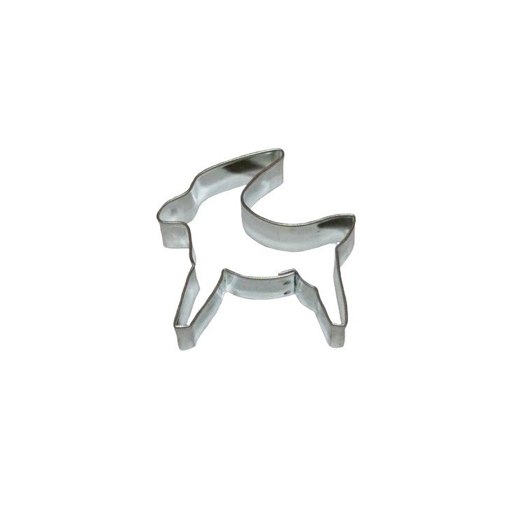 Nordic Reindeer Cookie Cutter 46 x 44 mm – Stainless Steel Reindeer Shape Nordic Reindeer Cookie Cutter 46 x 44 mm – Stainless Steel Reindeer Shape