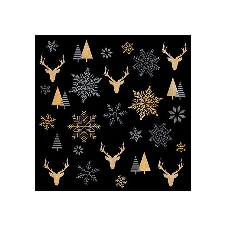 Ambiente Winter Silhouettes Black Napkins – 20 pcs, 3-ply, 33x33 cm Ambiente Winter Silhouettes Black Napkins – 20 pcs, 3-ply, 33x33 cm