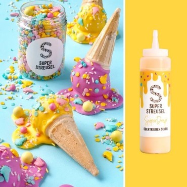 SuperDrip Yellow 300g – Bright Drips & Easy Cake Decoration