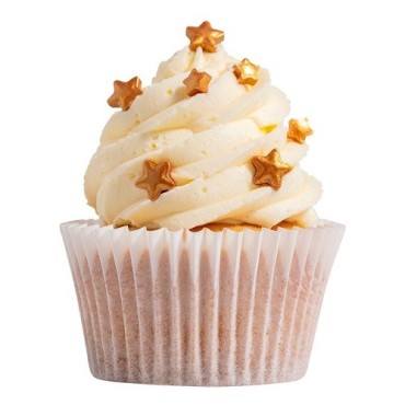 PME Goldene Sternstreusel – Sprinkle Charms 25 g für Cupcakes, Donuts & Desserts
