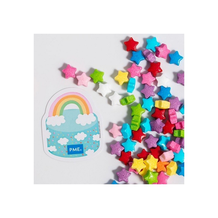PME Regenbogen Sterne – Sprinkle Charms 25 g für farbenfrohe Cupcakes & Desserts PME Regenbogen Sterne – Sprinkle Charms 25 g für farbenfrohe Cupcakes & Desserts
