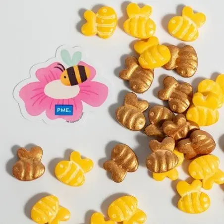 PME Bienchen Streusel 25 g – Hummel Deko für Cupcakes & Sommerdesserts