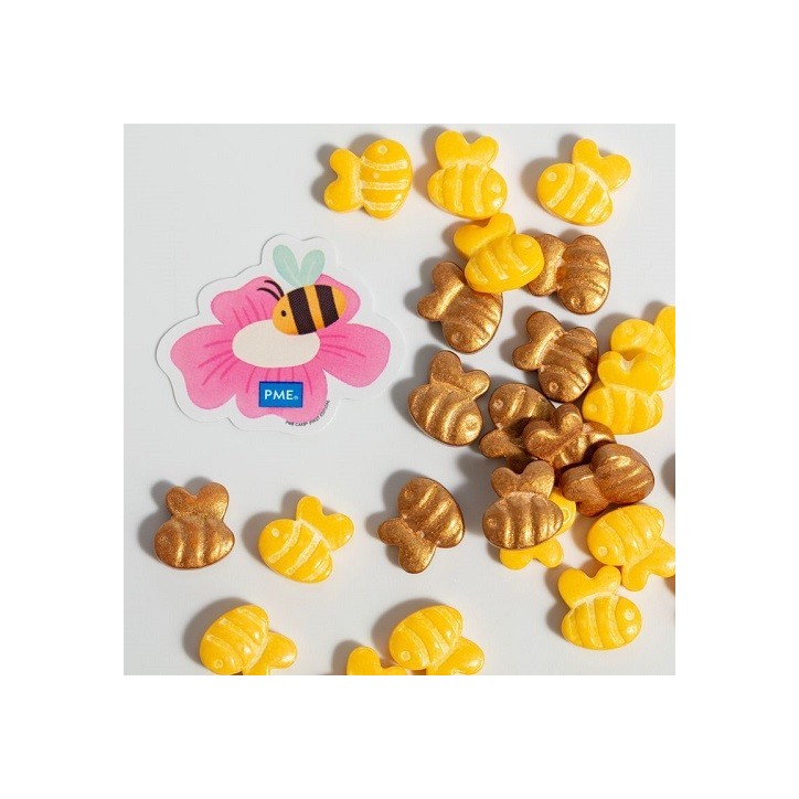 PME Bienchen Streusel 25 g – Hummel Deko für Cupcakes & Sommerdesserts