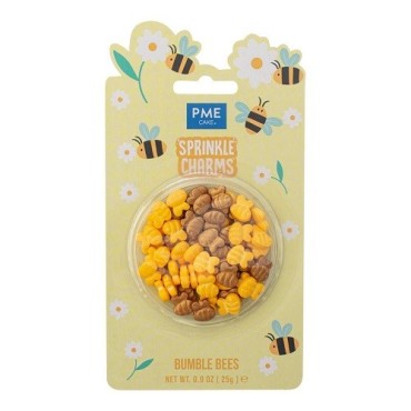 PME Bumble Bee Sprinkles 25 g – Fun Bee Charms for Summer Cakes & Cupcakes