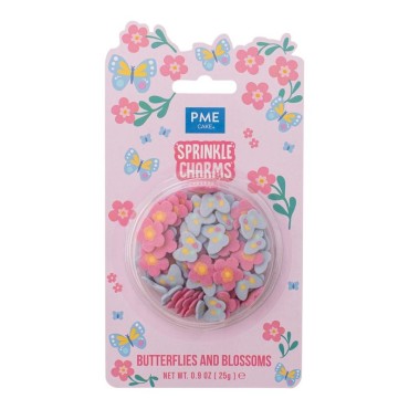 PME Flowers & Butterflies Sprinkles 25 g – Spring Cake & Cupcake Decorations
